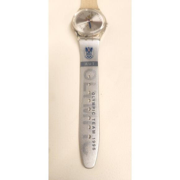 Swatch watch OLYMPIC TEAM AUSTRIA GZ150K 1996 Olympic Specials New old stock - Picture 3 of 8